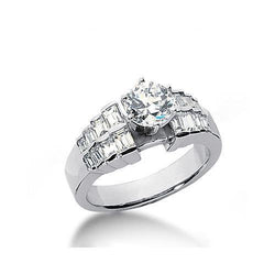3 Karaats Echt Diamanten Verlovingsring Wit Goud