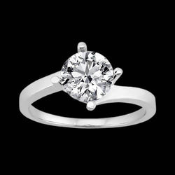 3 Ct. Echte Natuurlijke uit de aarde gewonnen Diamanten Trouwring Solitaire Sieraden