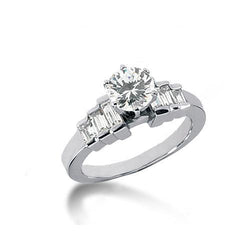 3 karaat Echt Diamanten Verlovingsring Stokbrood Sieraden