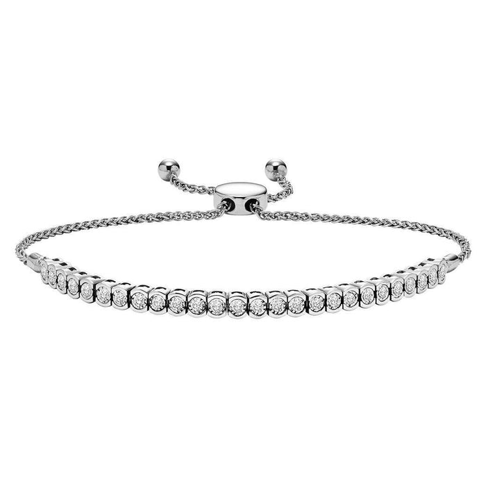4 karaat witgouden Diamanten Armband vrouwen sieraden - harrychadent.nl