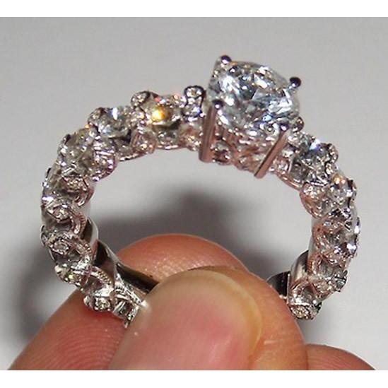 4,01 karaat diamanten verlovingsring wit goud 14K - harrychadent.nl