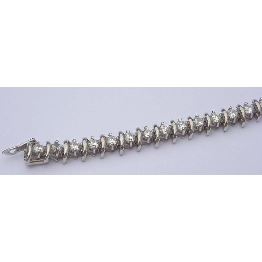 4,50 karaat diamanten tennisarmband sieraden antieke stijl S Link - harrychadent.nl