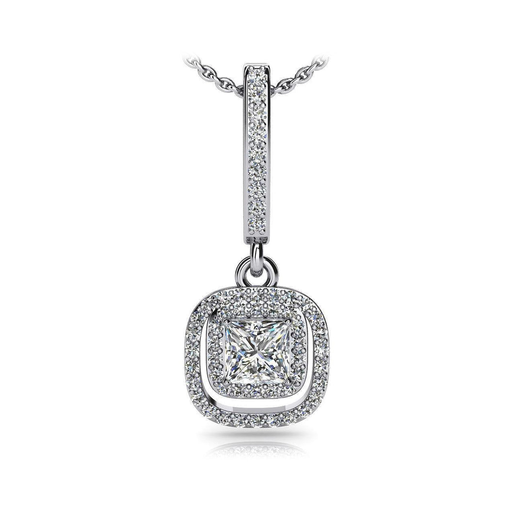 4.25 ct prachtige diamanten dag tot nacht druppel hanger ketting wit goud - harrychadent.nl