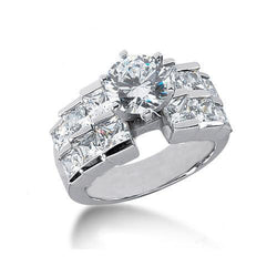 4.25 karaat diamanten verlovingsring met echte grote diamanten