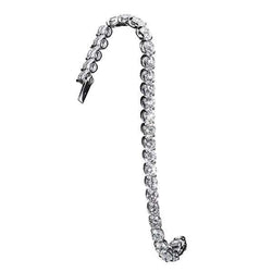 4,5 ct Ronde Echt Diamanten Tennis Dames Armband Massief Wit Goud 14K
