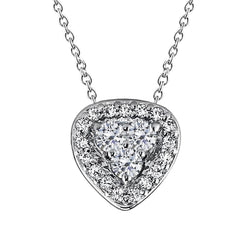 4.70 Karaat Sprankelende Labgekweekte Diamanten Hanger Ketting Met Ketting Goud 14K