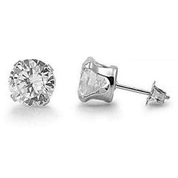 4 Karaat Rond Gecertificeerde Natuurlijke Echte (Niet Labgekweekt) Diamanten Oorbellen Dames