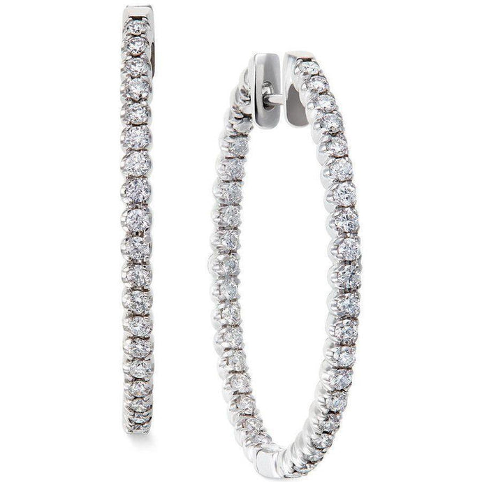 4 ct Ronde Echt Diamanten Dames Oorbel Wit - harrychadent.nl