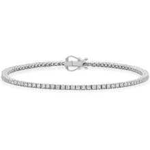 Afbeelding in Gallery-weergave laden, 4 karaat Echte Ronde Geslepen Diamanten Tennisarmband Massief Witgouden Sieraden - harrychadent.nl
