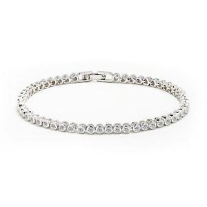 4 karaats Ronde Geslepen Echt Diamanten Armband Wit Goud 14K - harrychadent.nl