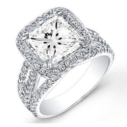 Natuurlijke Diamanten Ring 5.75ct - Witgoud 14K