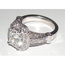 Afbeelding in Gallery-weergave laden, 5.01 karaat stralende geslepen sieraden diamanten mooie Halo verlovingsring - harrychadent.nl
