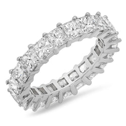 5,25 Karaat Princess Echt Diamonds Eternity Band Wit Goud 14K