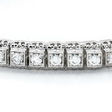 Afbeelding in Gallery-weergave laden, 5,50 Karaat Ronde Echt Diamanten Tennisarmband Massief Wit Goud 14K
