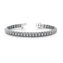 Afbeelding in Gallery-weergave laden, 5,50 Karaat Ronde Echt Diamanten Tennisarmband Massief Wit Goud 14K
