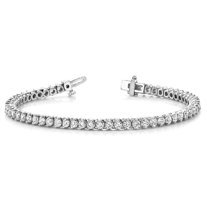 5,60 Karaat Ronde Echt Diamanten Dames Tennisarmband Massief Wit Goud - harrychadent.nl