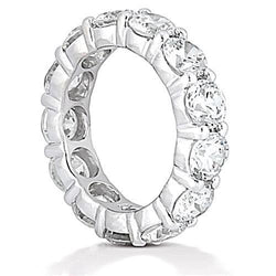5,85 karaat Echte Dames Diamanten Eeuwigheid Trouwring Wit Goud 14K