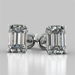Natuurlijke Diamanten Oorbel 5ct - Witgoud 14K