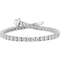 5 ct Dames Ronde Geslepen Echt Diamanten Tennisarmband Witgouden Sieraden