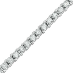 5 ct Echte Ronde Briljant Geslepen Diamanten Dames Tennisarmband Gouden Sieraden