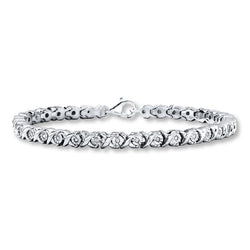 5 karaat Ronde Geslepen Echt Diamanten Dames Tennisarmband Wit Goud 14K