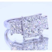 Afbeelding in Gallery-weergave laden, 6 karaat diamanten verlovingsring prinses geslepen wit goud 14K - harrychadent.nl
