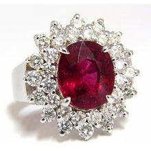 Afbeelding in Gallery-weergave laden, echte round diamant 6karaat ring vooraanzicht
