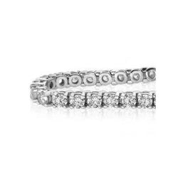 6.00 Karaat Dames Armband Rond Geslepen Echt Diamanten Wit Goud