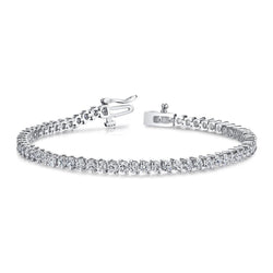 6.70 karaat Ronde Echt Diamanten Tennisarmband Wit Goud
