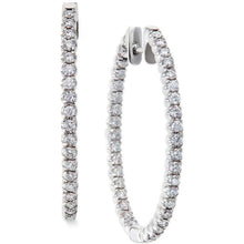 Afbeelding in Gallery-weergave laden, 6,00 karaat ronde geslepen diamanten vrouwen hoepel oorbellen wit goud 14k - harrychadent.nl
