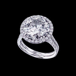 6,75 ct. Diamanten Fancy Ring Halo Sieraden Verloving Verjaardag WG