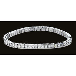 6.30 karaat diamanten kanaalarmband witgouden armband