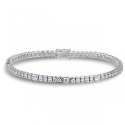 Natuurlijk Diamanten Armband 6.30ct - Witgoud 14K