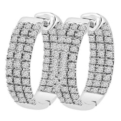 6,60 Ct Ronde Briljant Geslepen Echt Diamanten Dame Hoepel Oorbellen