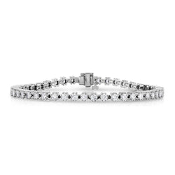 6,75 karaat Natuurlijk Ronde Briljant Geslepen Diamanten Tennisarmband WG 14K