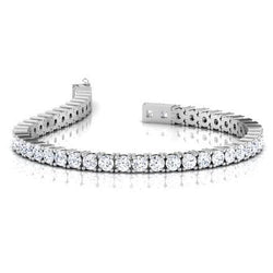 6,75 karaat Ronde Briljant Geslepen Echt Diamanten Tennisarmband Wit Goud