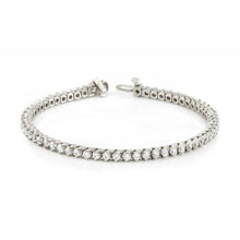 Afbeelding in Gallery-weergave laden, 6 Karaat Ronde Echt Diamanten Tennisarmband Wit Goud 14K Sieraden Nieuw
