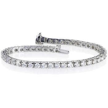 6 ct Ronde Echt Diamanten Tennisarmband Massief Wit Goud Dames Sieraden - harrychadent.nl