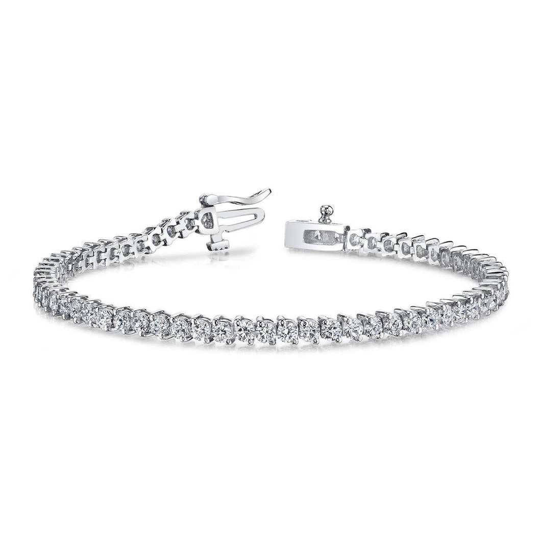 6 karaat Ronde Echt Diamanten Tennisarmband Lady Jewelry - harrychadent.nl