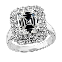 7 Karaat Asscher Diamanten Ring