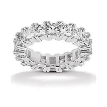 Afbeelding in Gallery-weergave laden, 7.20 Karaat Prinses Echt Diamanten Eeuwigheid Trouwring Wit Goud 14K - harrychadent.nl
