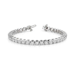 Natuurlijk Diamanten Armband 7.40ct - Witgoud 14K