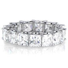 Afbeelding in Gallery-weergave laden, 7.50 Karaat Kussen Geslepen Echt Diamanten Bruiloft Eeuwigheid Band Wit Goud - harrychadent.nl
