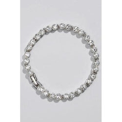 7,50 Karaat Rond Briljantslijpsel Kastzetting Natuurlijk Diamanten Armband Sprankelend
