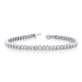 7.50 Karaat Ronde Echt Diamanten Griffenset Tennisarmband Gouden Sieraden - harrychadent.nl