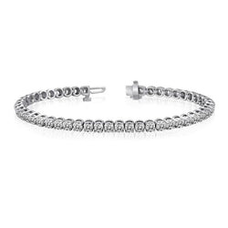 Natuurlijk Diamanten Armband 7.20ct - Witgoud 14K