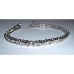 7.35 Karaat Natuurlijk Diamanten Tennisarmband Vs Sieraden Hand Goud