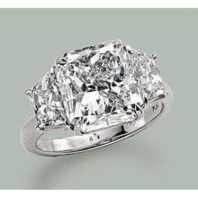 Afbeelding in Gallery-weergave laden, 7 Karaat Stralende Echt Diamant 3 Stenen Verlovingsring Goud Wit - harrychadent.nl
