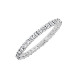 7 Karaat Rond Geslepen Natuurlijke uit de aarde gewonnen Diamanten Bangle Witgoud 14K