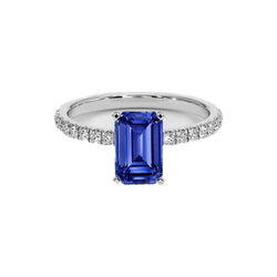 8 Karaat Blauwe Saffier Ring